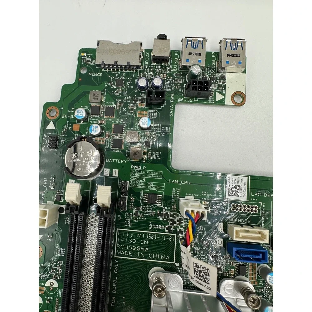 Dell Motherboard Inspiron 3650 RCH59 Green Good DDR3L LGA1151 HDMI VGA USB 3.0